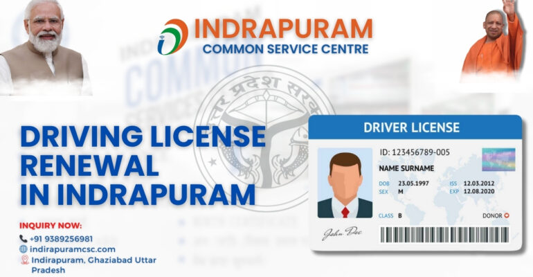 Driving license renewal Indirapuram